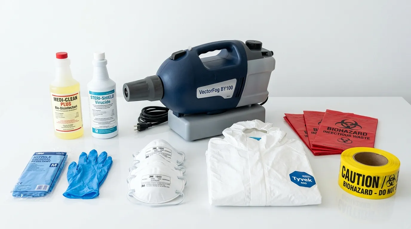 Professional biohazard remediation crew working in Garden Acres