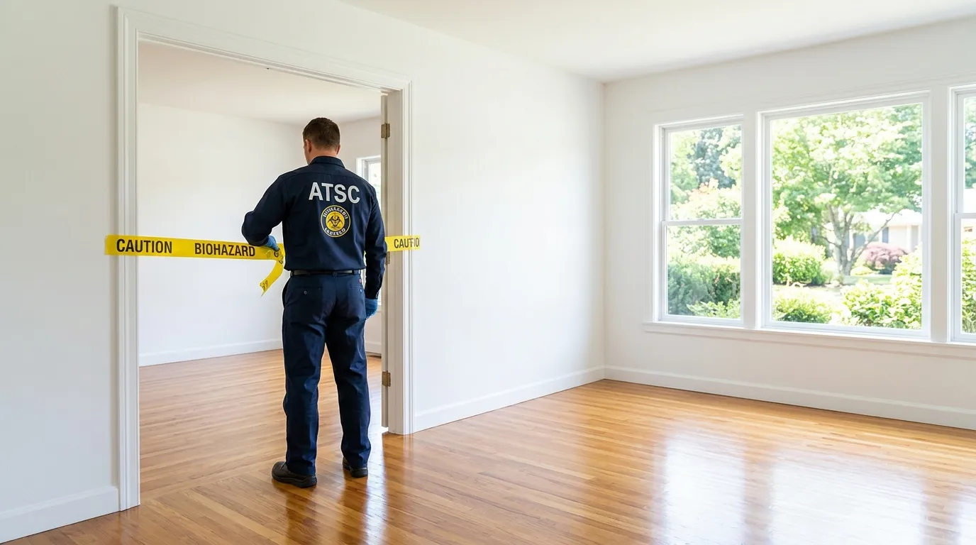 Certified biohazard cleanup crew performing Trauma Scene Cleanup in Garden Acres